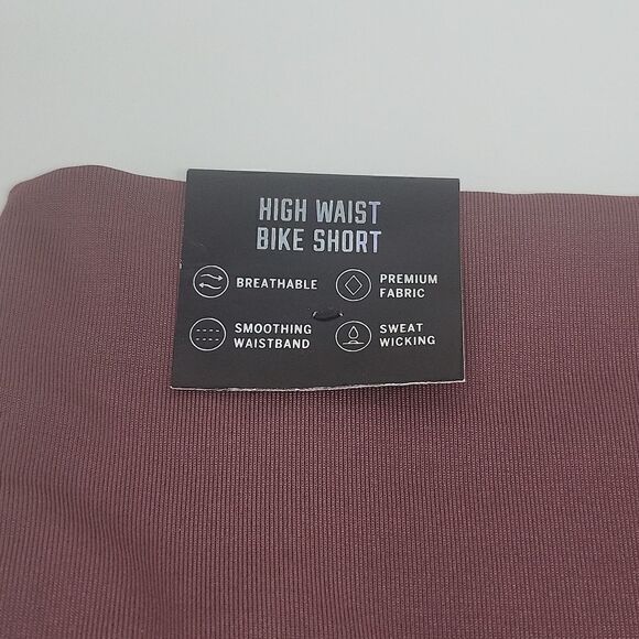 PINK HIGH WAIST BIKE SHORT - Picture 3 of 3